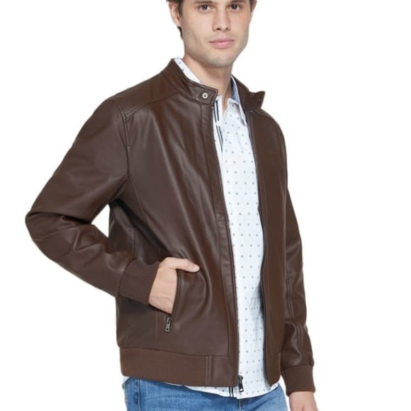 New GUESS MEN'S BERKSHIRE MOTO SZ S - Picture 1 of 11